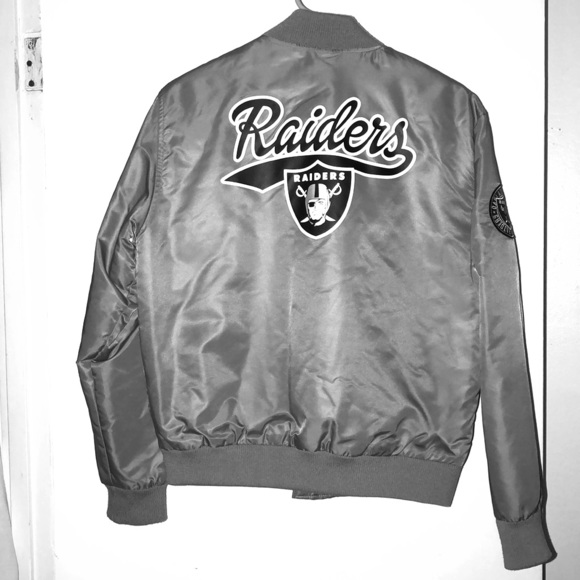 raiders bomber jacket womens